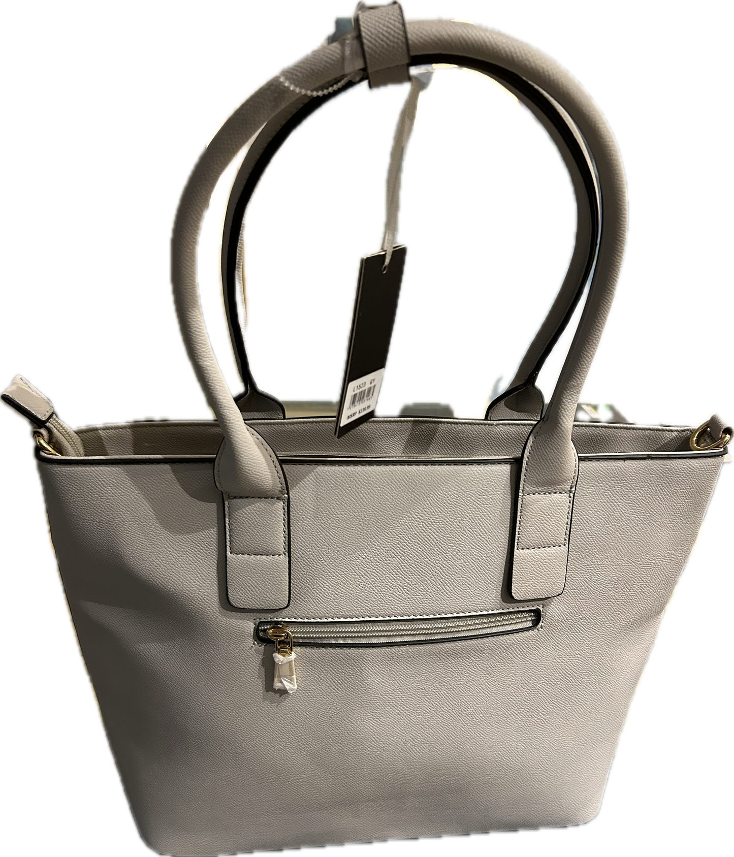 Shoulder Strap can be attached. Two inside zipper pockets.