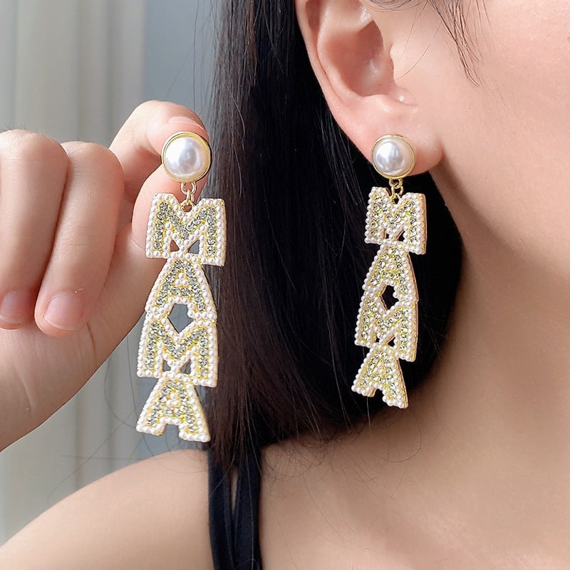 MAMA Mother's Day Creative Letters Alloy Ornament