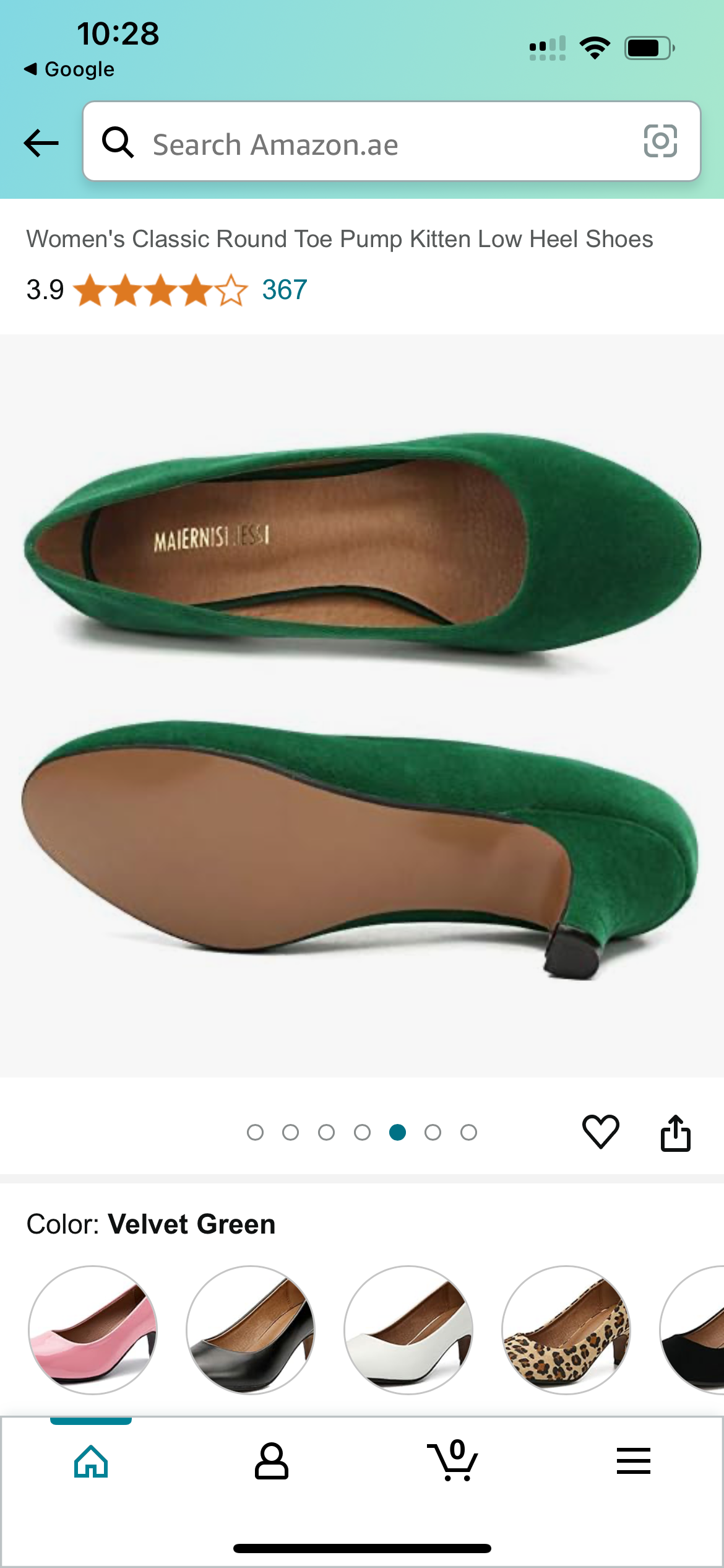 Women's Classic Round Toe Pump Kitten Low Heel Shoes