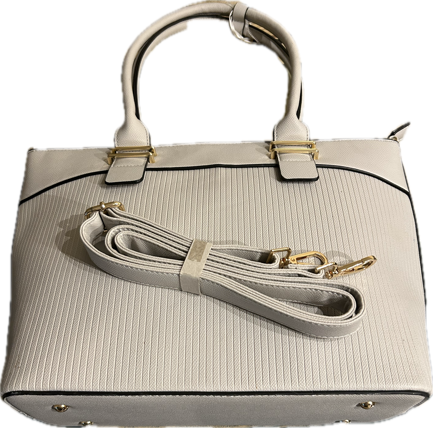 Shoulder Strap can be attached. Two inside zipper pockets.