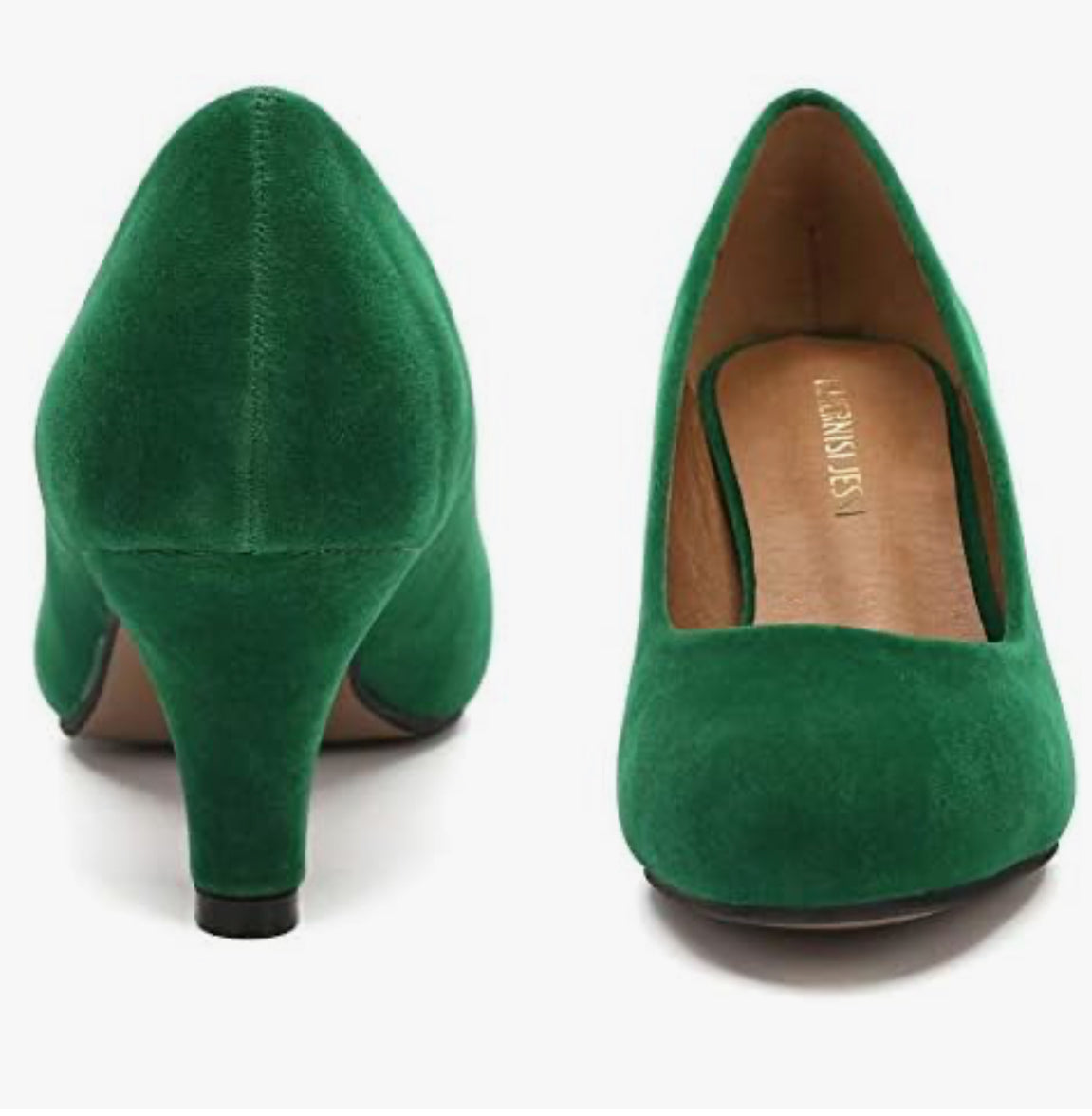 Women's Classic Round Toe Pump Kitten Low Heel Shoes