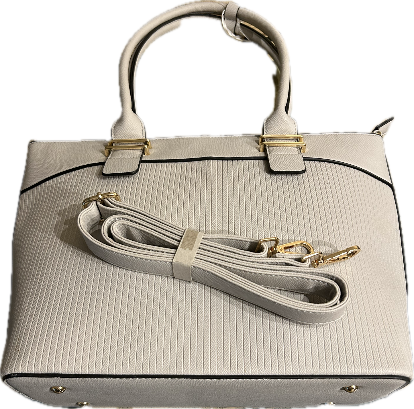 Shoulder Strap can be attached. Two inside zipper pockets.