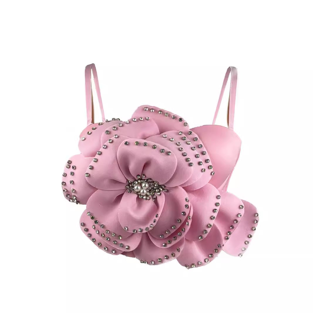 Design Sense Fishbone Bra Hot Girl Outer Wear Sweet Spaghetti-strap